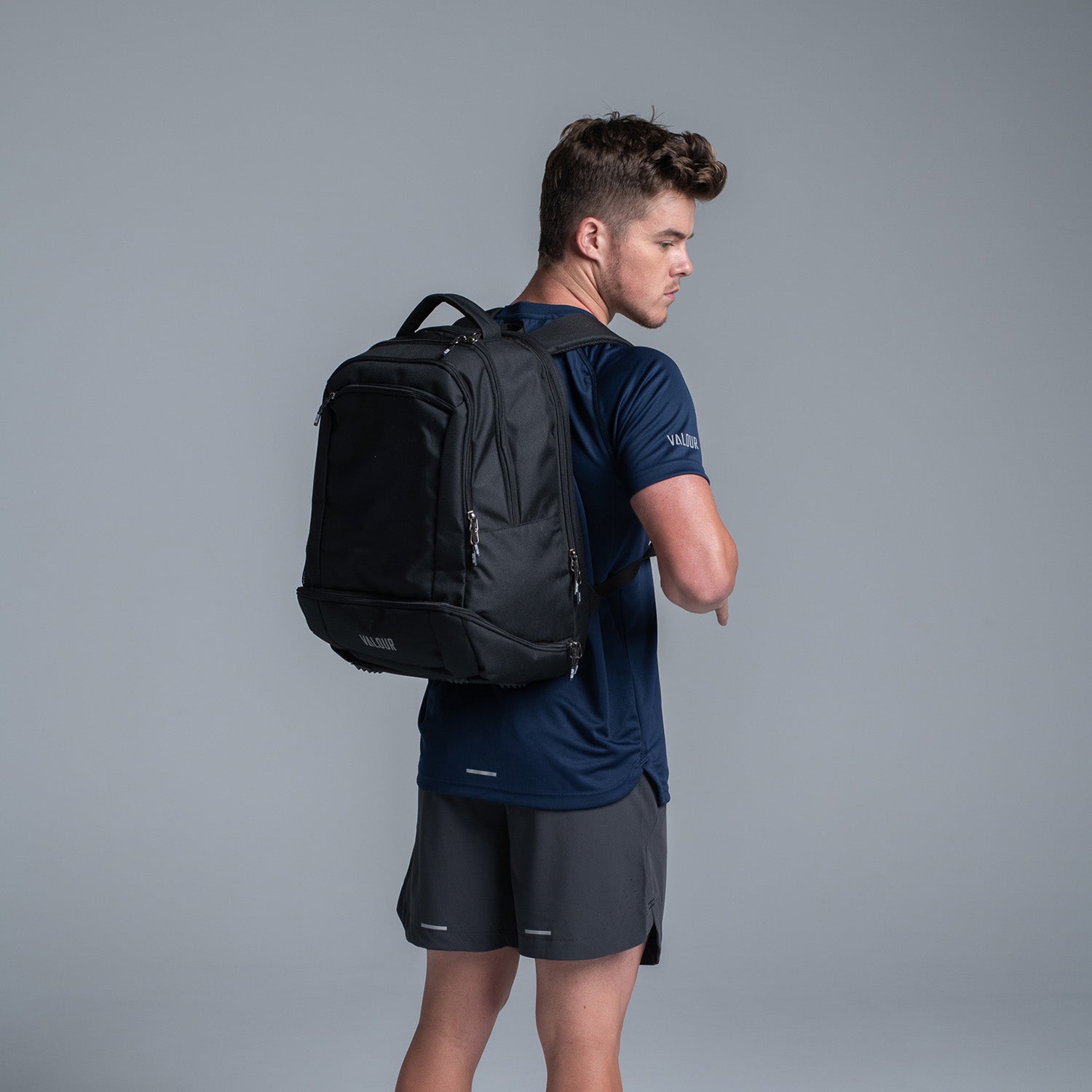 Large black rucksack best sale