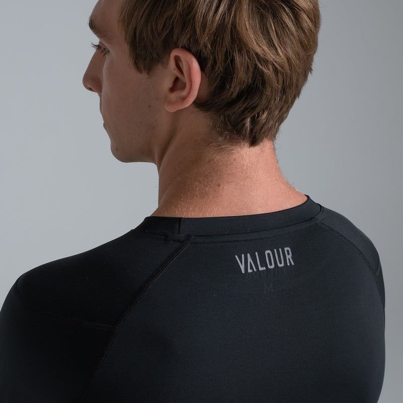 Valour Compression - Men's Black Long Sleeve Top – Valour Sport