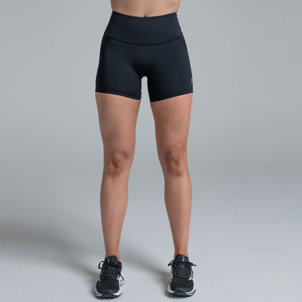 Senita Athletics Women's Lux Baseline Shorts Black Size Medium