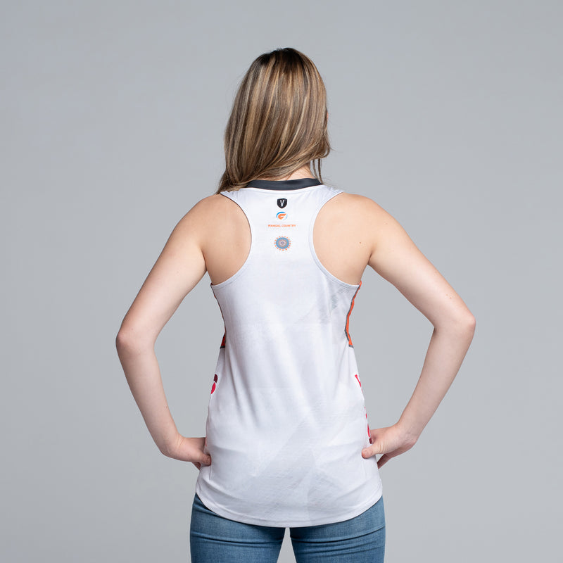 GIANTS Netball Replica Grey Singlet