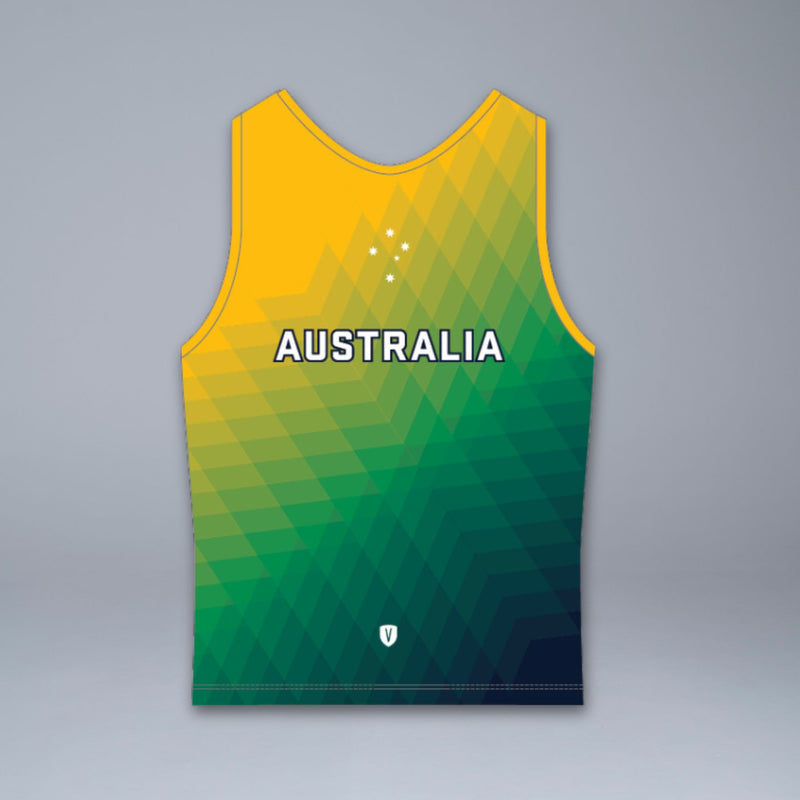 Australian Masters Athletics Long Crop Top / Singlet